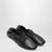Soft slippers in black leather