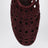 Slippers Vienne perforées en daim couleur cerise