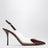 Le Coeur hohe Slingback-Pumps aus granatrotem Lackleder