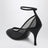 Black pumps in transparent mesh