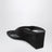 Mule infradito con zeppa in suede nere