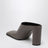 Square-toe mule in taupe grey