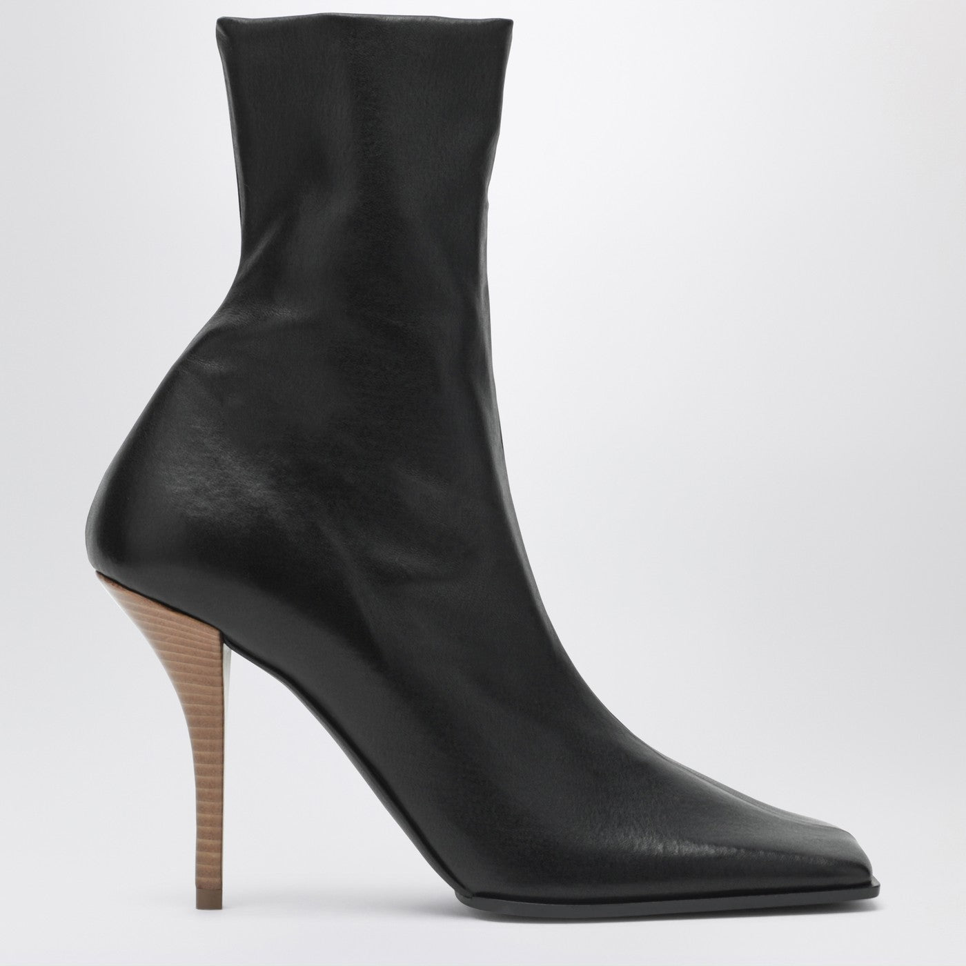 Bottines chaussettes Soft Square noires