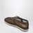 Espadrillas in rete e pelle scamosciata verde camouflage