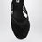 Black mesh flip-flop mules