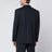 Single-breasted blue wool blend jacket
