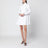 robe-chemise en popeline de coton blanc