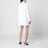 robe-chemise en popeline de coton blanc