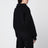 Pullover trucker nero in lana e cashmere