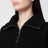 Pullover trucker nero in lana e cashmere