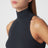 Grey blue ribbed top in wool blend