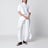 T-shirt asimmetrica in jersey di cotone bianca