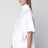 T-shirt asymétrique en jersey de coton blanc