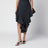 Blue-grey wool ruffle skirt