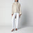 Cappotto asimmetrico in cashmere beige