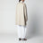 Cappotto asimmetrico in cashmere beige
