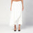 Gonna pantalone asimmetrica bianca