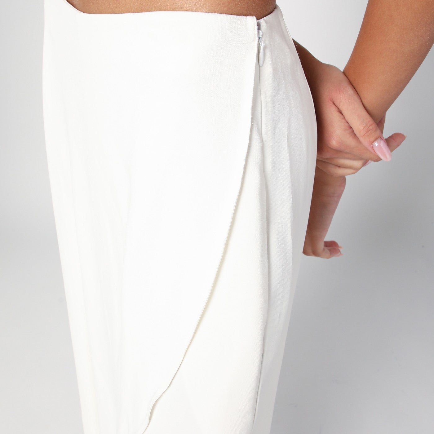 Jupe pantalon asymétrique blanche
