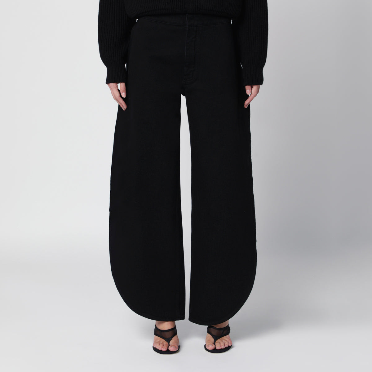 Pantalon ballon en coton noir