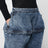Jeans Peplum in denim stonewashed