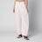 Rounded high-rise cotton denim jeans in pale rose