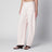 Rounded high-rise cotton denim jeans in pale rose