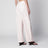 Rounded high-rise cotton denim jeans in pale rose