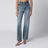 Jeans dritti maxi in denim dirty wash