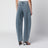 Jeans arrotondati in denim blu