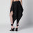 Mid-rise tapered cotton gabardine pants in black
