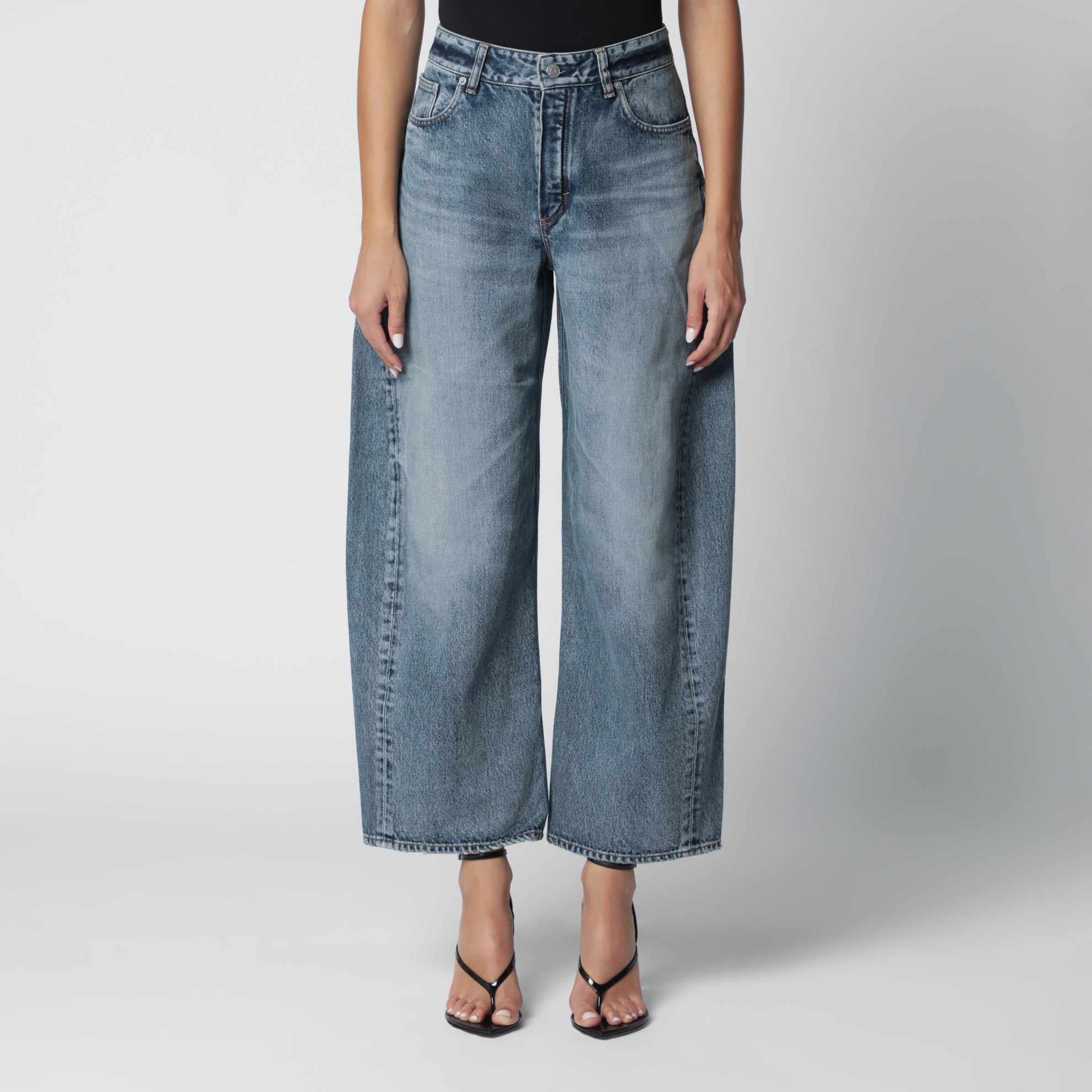 Hose Rodeo aus Denim in Vintage-Blau