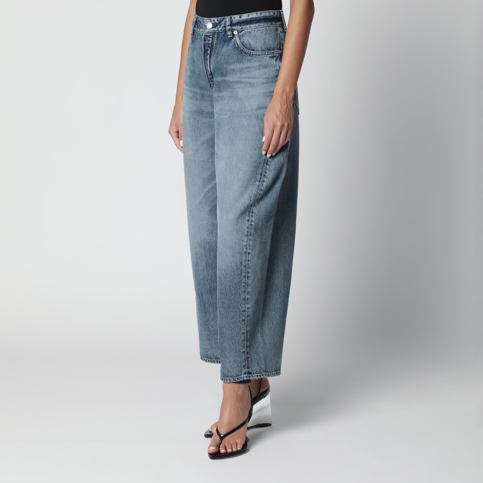 Hose Rodeo aus Denim in Vintage-Blau