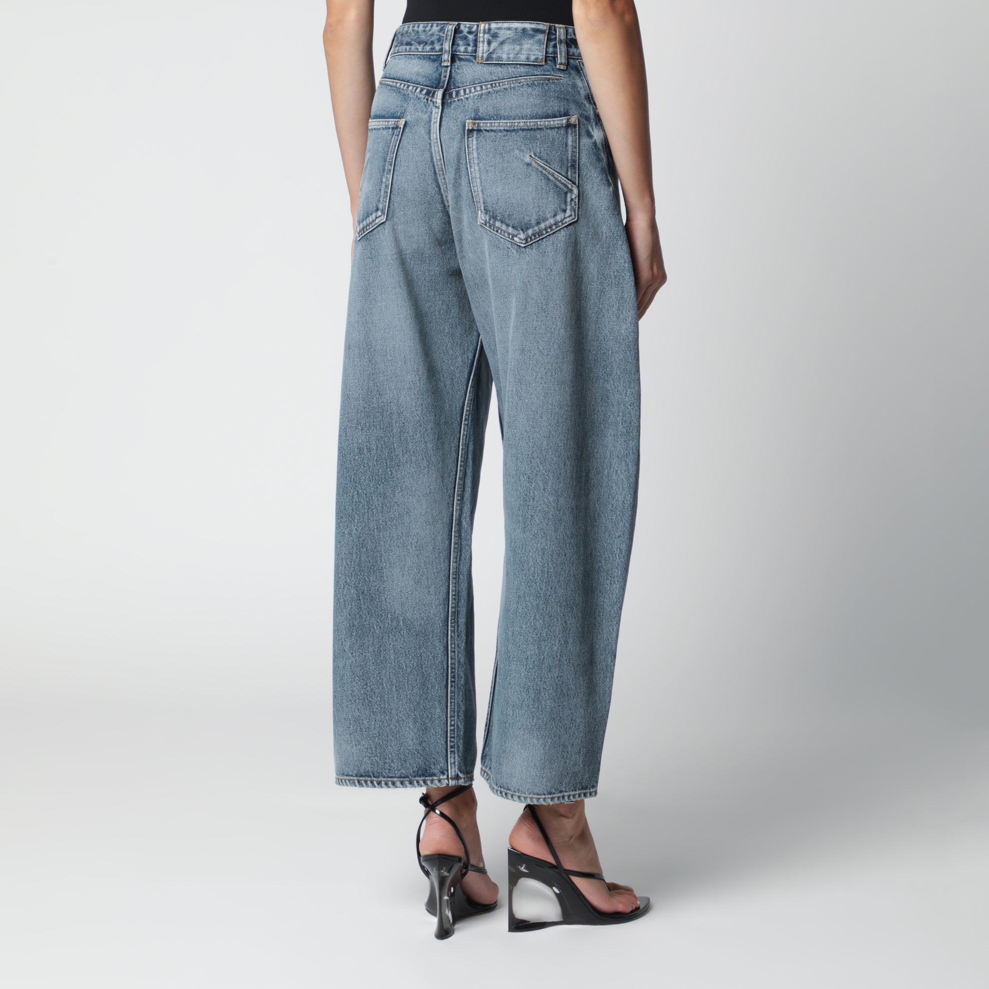 Hose Rodeo aus Denim in Vintage-Blau