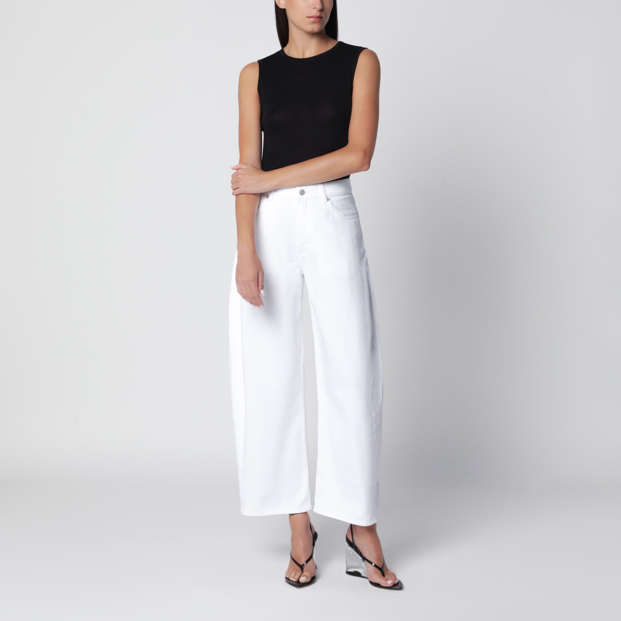 Pantalon Rodeo blanc en denim