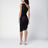 Black asymmetrical skeleton dress