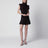Short aubergine silk knit dress