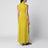 Robe maxi lime plissée en viscose