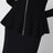 Black zip-up cardigan in wool blend