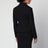 Black single-breasted wool jacket