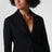 Black single-breasted wool jacket