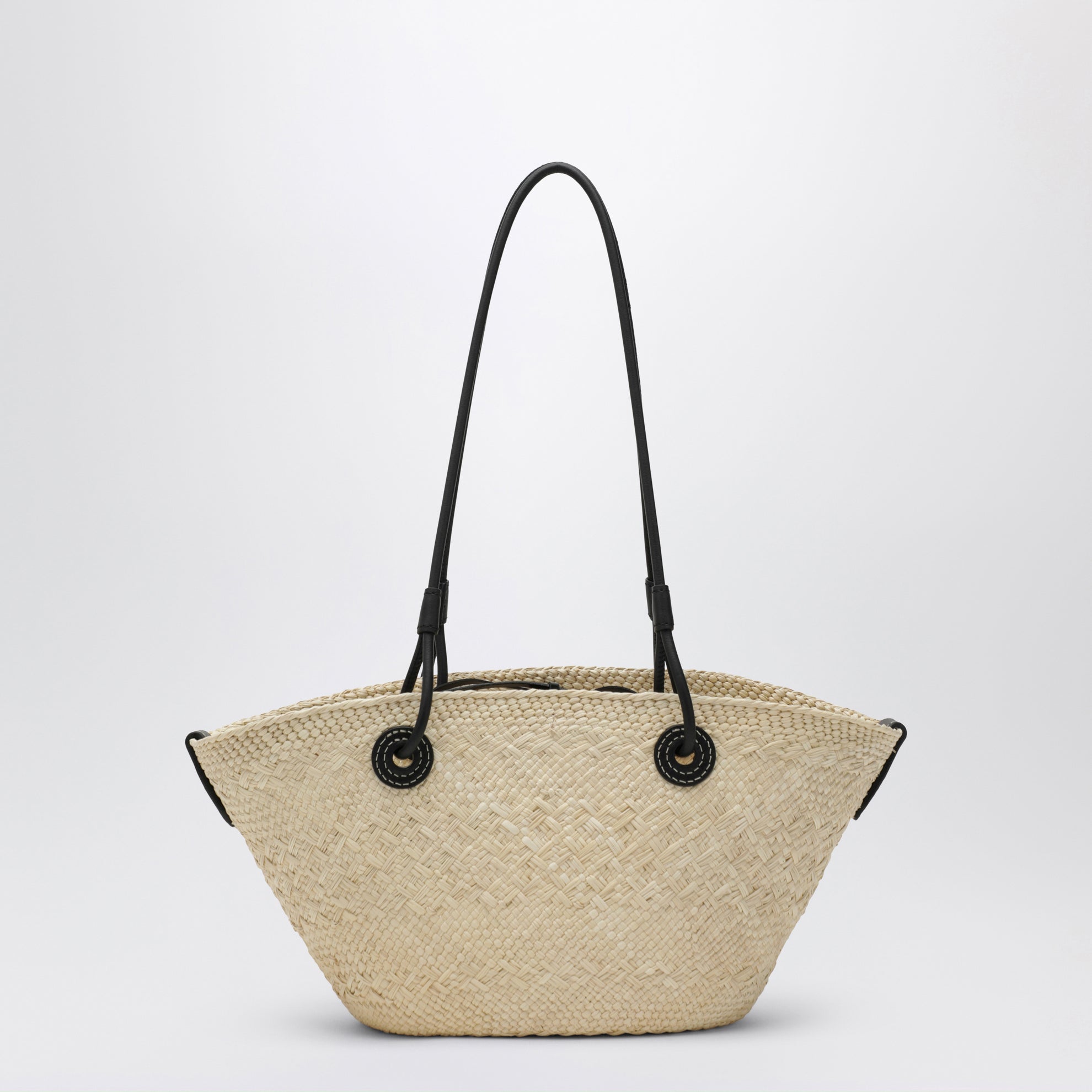 Small Anagram Basket Bag in Natural/Black