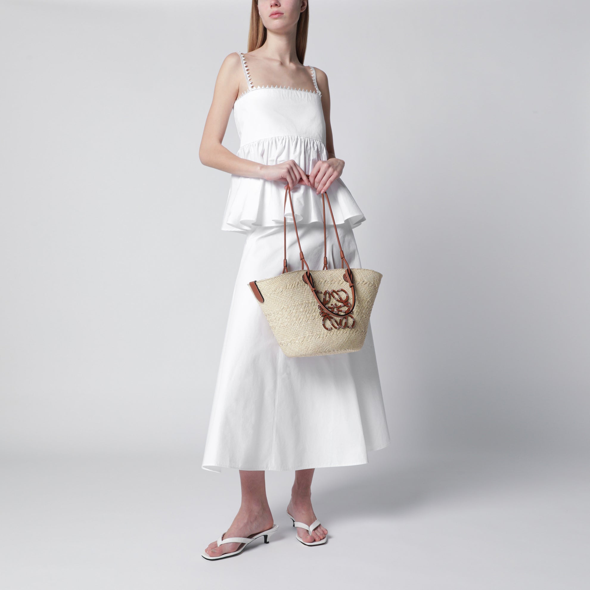 Sac Anagram Basket moyen coloris Naturel/Tan
