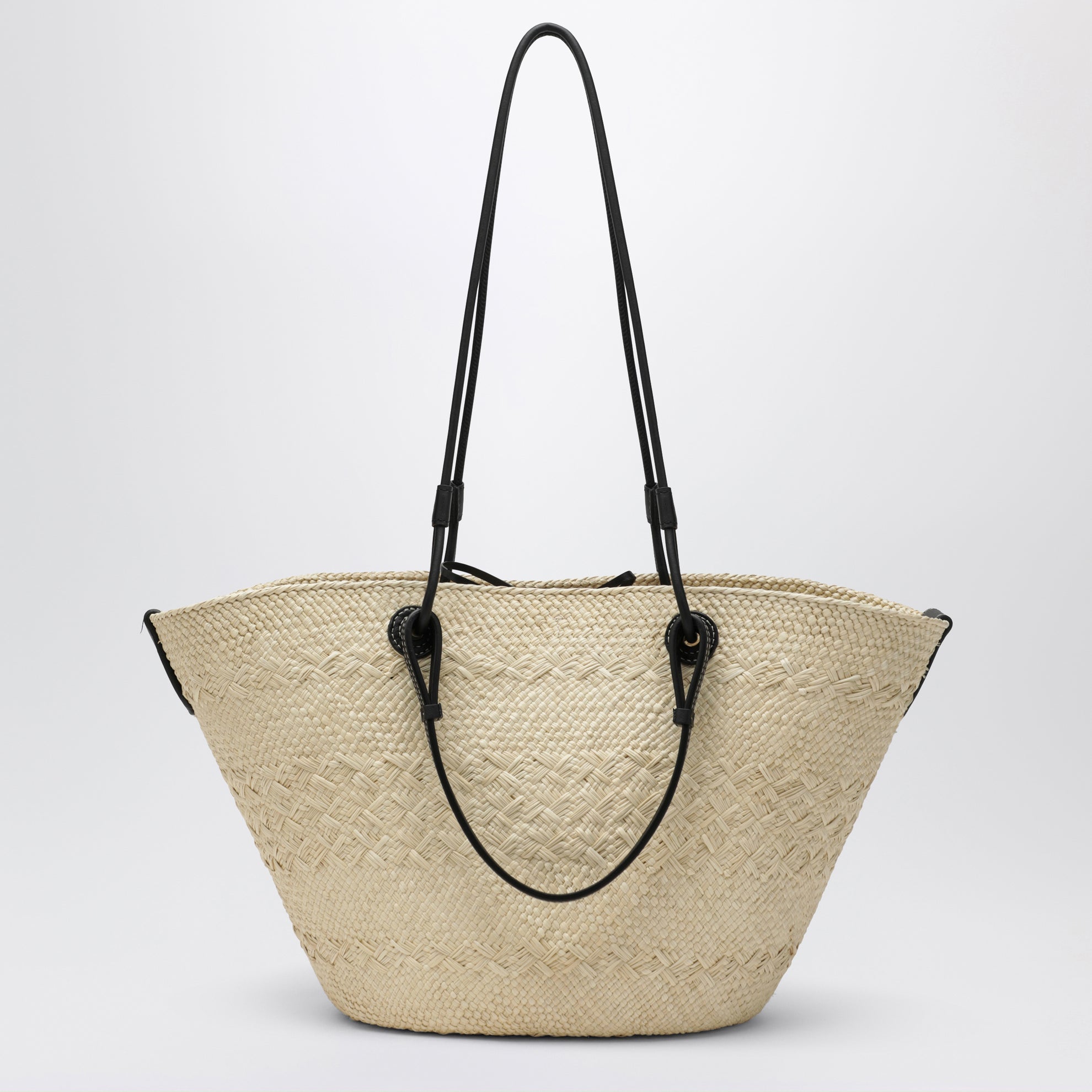 Borsa Anagram Basket media Natural/Black