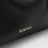 Sac Scarf format moyen en cuir noir