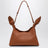 Sac Scarf format moyen en cuir marron clair