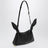 Mini Scarf bag in black smooth calfskin
