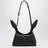 Mini Scarf bag in black smooth calfskin