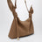 Sac Scarf mini en cuir de veau lisse moka