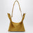Borsa Scarf mini color ocra in pelle scamosciata