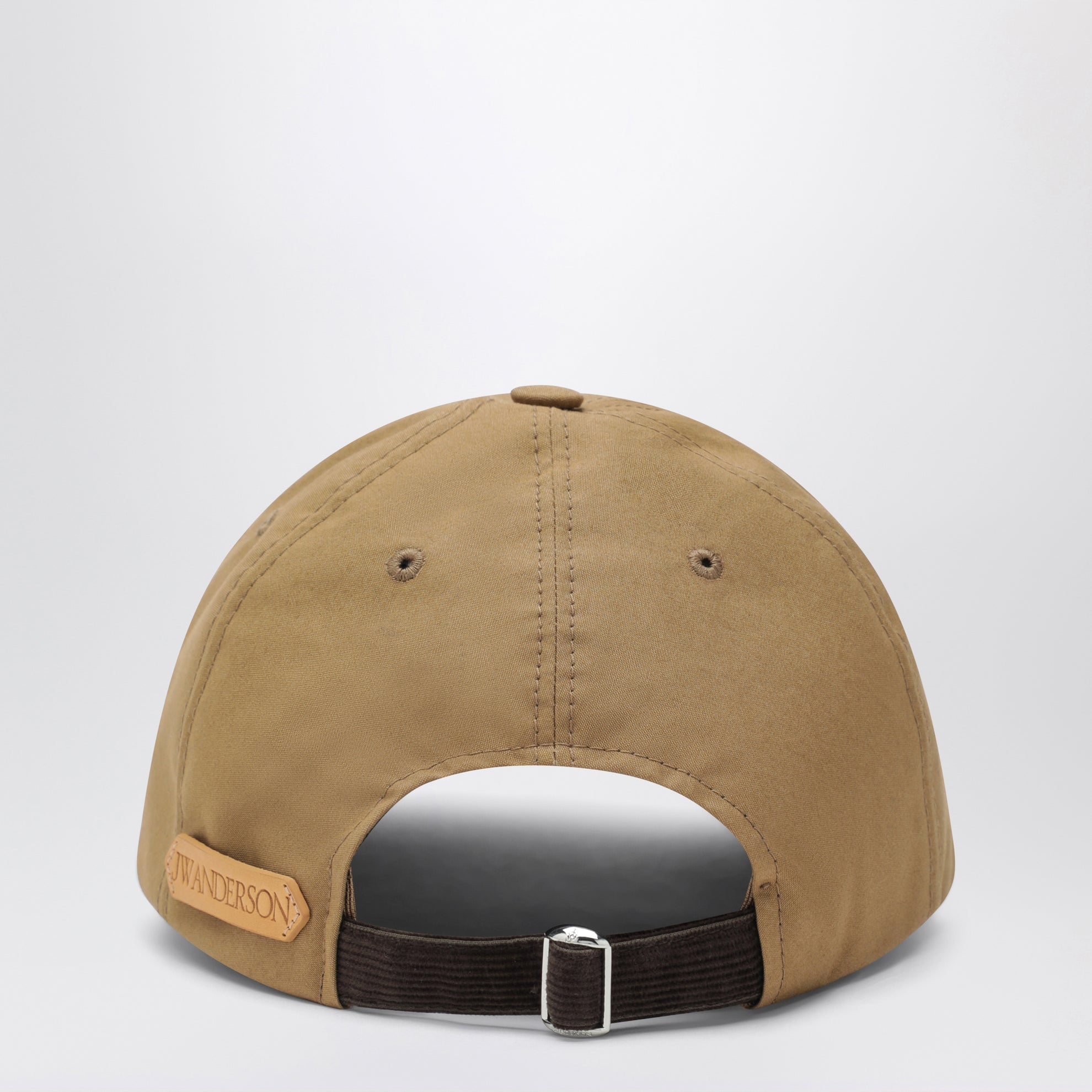 Cappello da baseball in cotone cerato beige